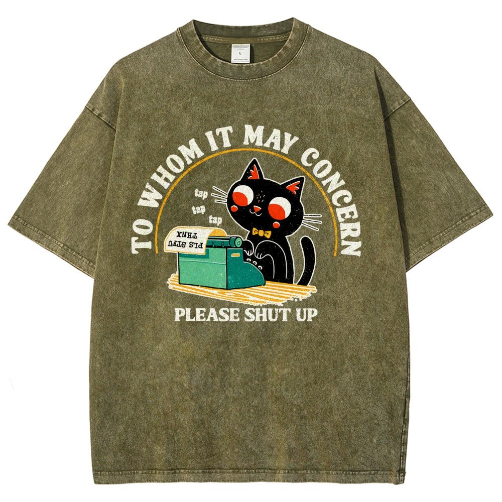 To Whom It May Concern Vintage Distressed T-shirt