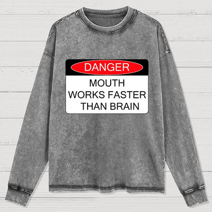 Danger Washed Long Sleeve Tee
