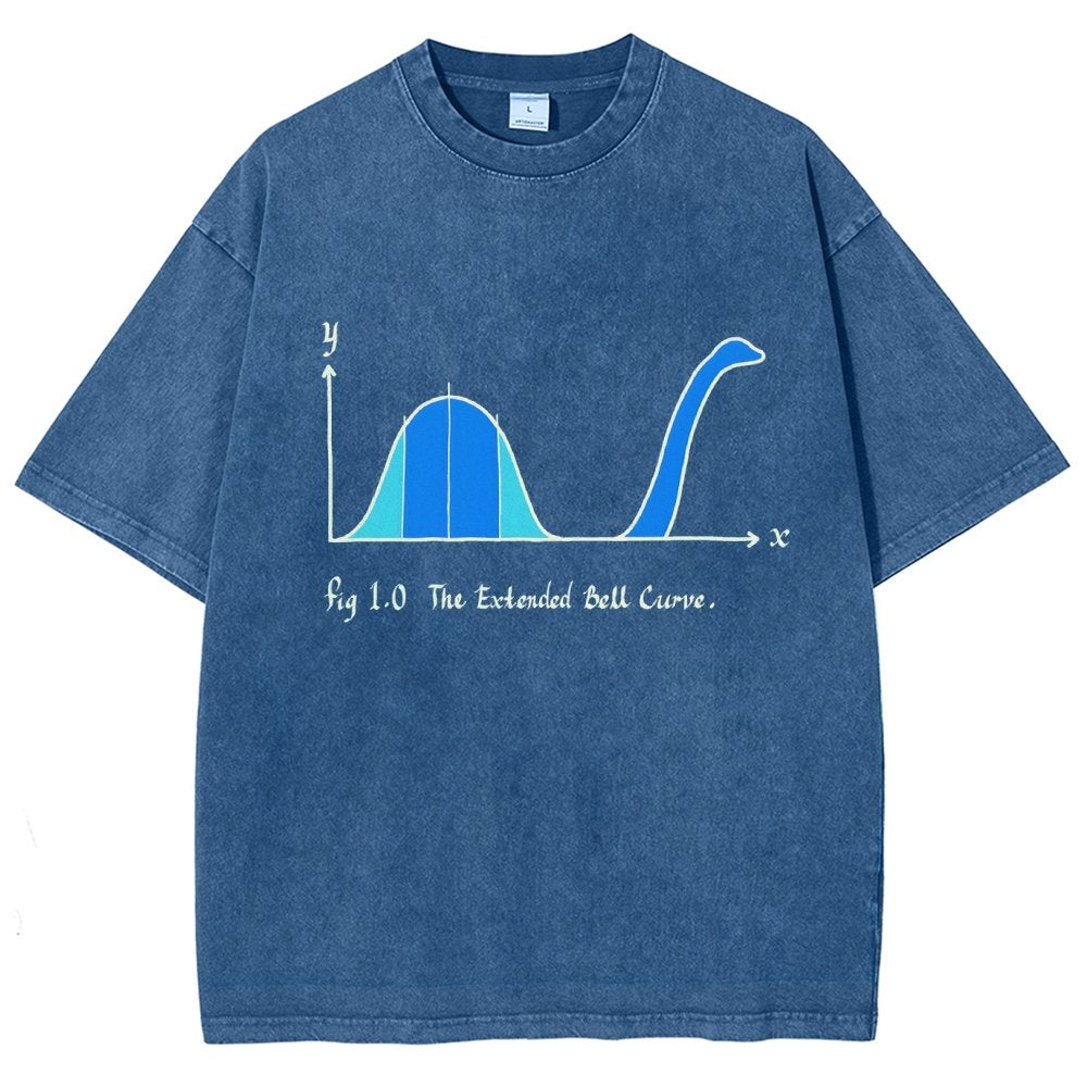 The Extended Bell Curve Vintage Distressed T-shirt