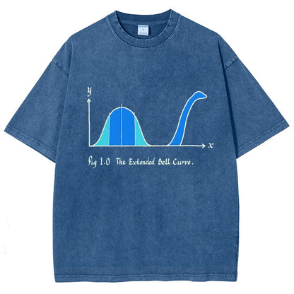 The Extended Bell Curve Vintage Distressed T-shirt