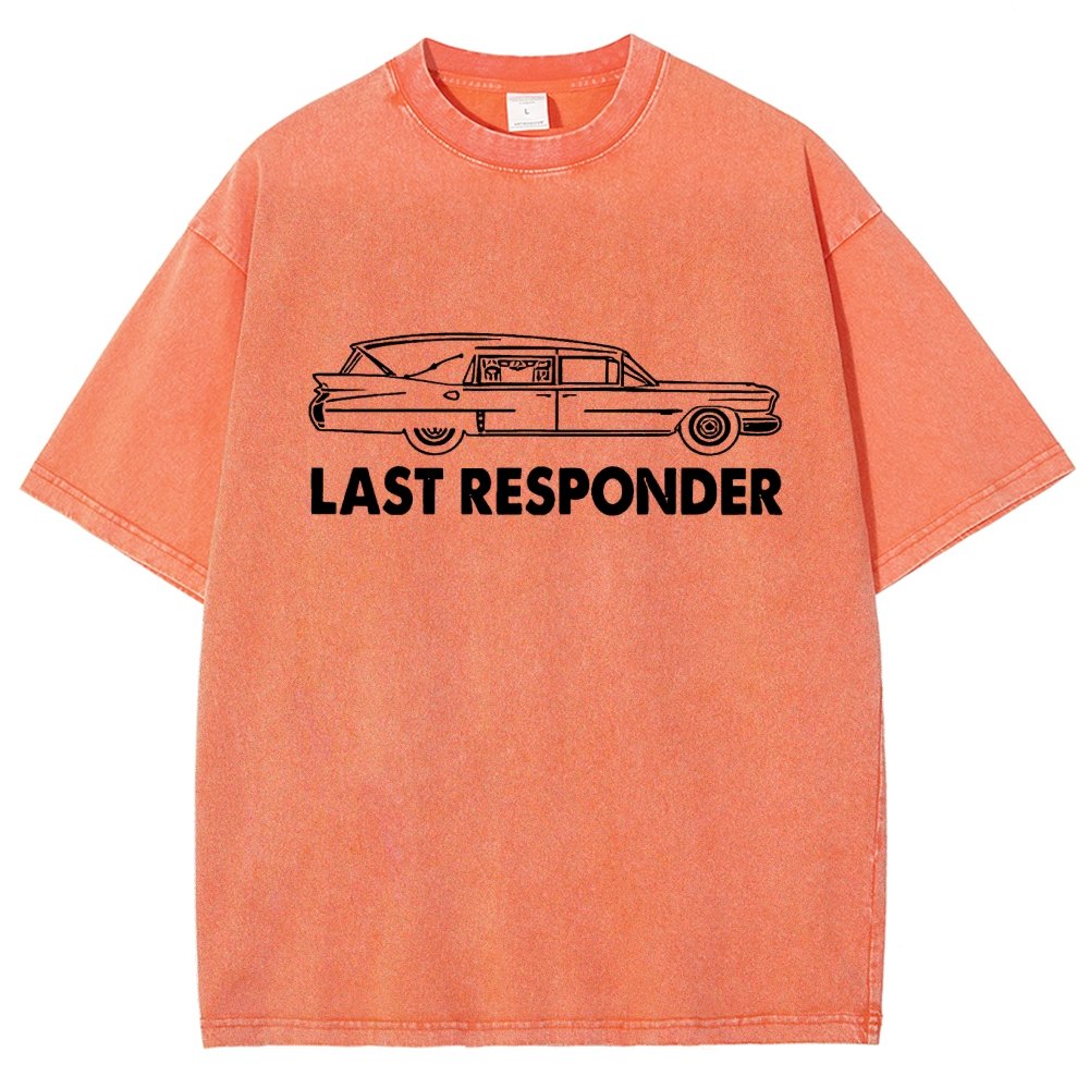 Last Responder Vintage Distressed T-shirt