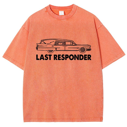 Last Responder Vintage Distressed T-shirt