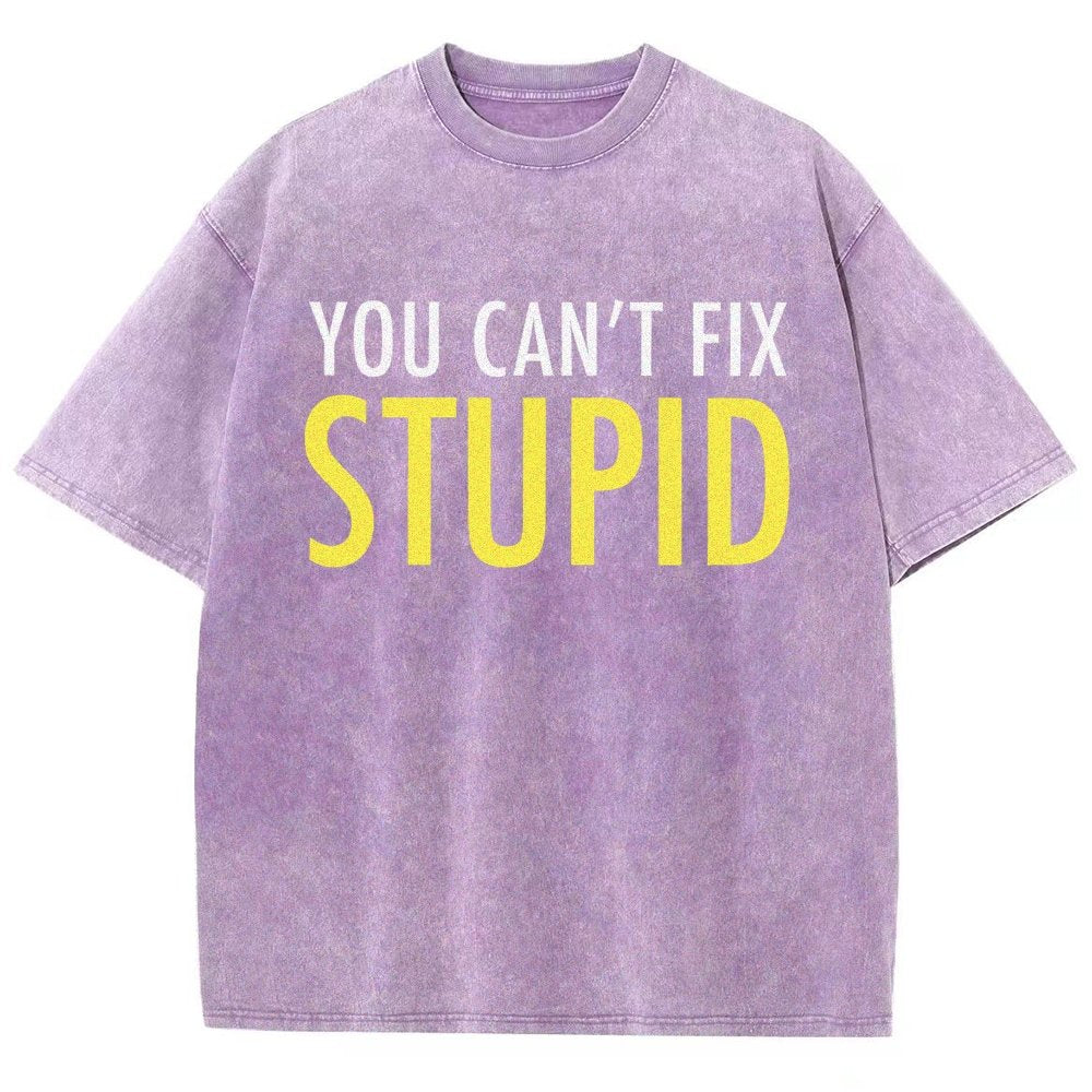 You Can’T Fix Stupid Vintage Distressed T-shirt