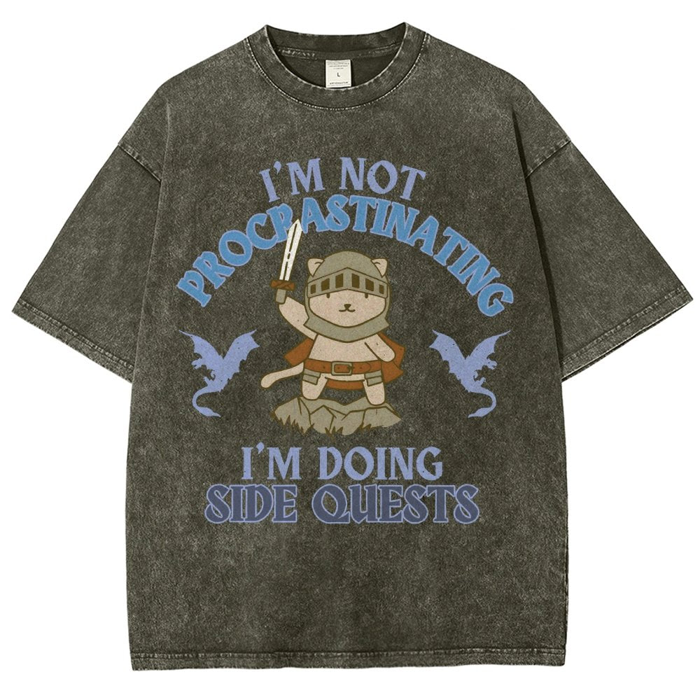 I'm Doing Side Quests Vintage Distressed T-shirt