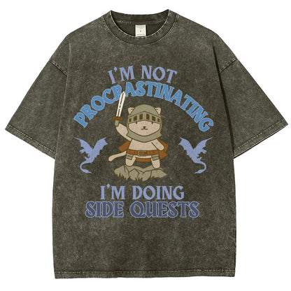 I'm Doing Side Quests Vintage Distressed T-shirt