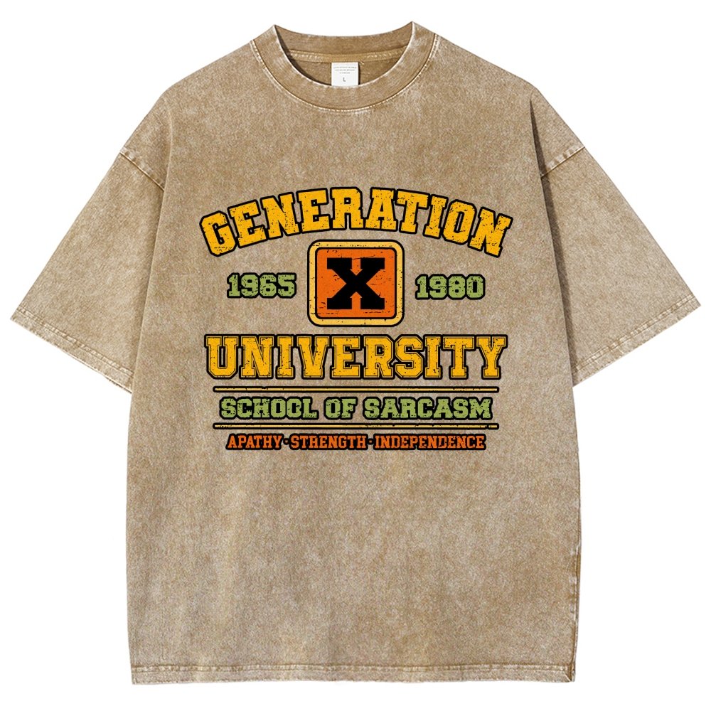 Generation X University Vintage Distressed T-shirt