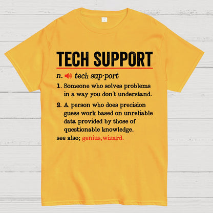 Tech Support Funny Definition Geek T-Shirt