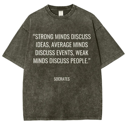 Socrates Quotes Vintage Distressed T-shirt