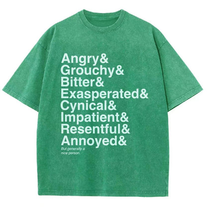 Generally A Nice Person Vintage Distressed T-shirt