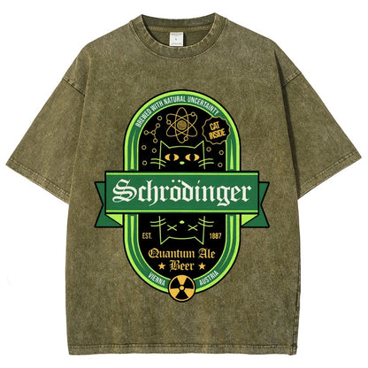 Schrodinger Quantum Ale Beer Vintage Distressed T-shirt
