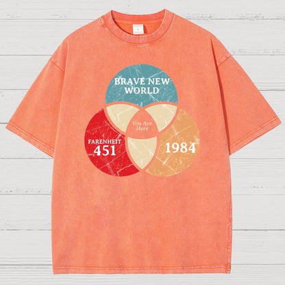 You Are Here Vintage Distressed T-shirt