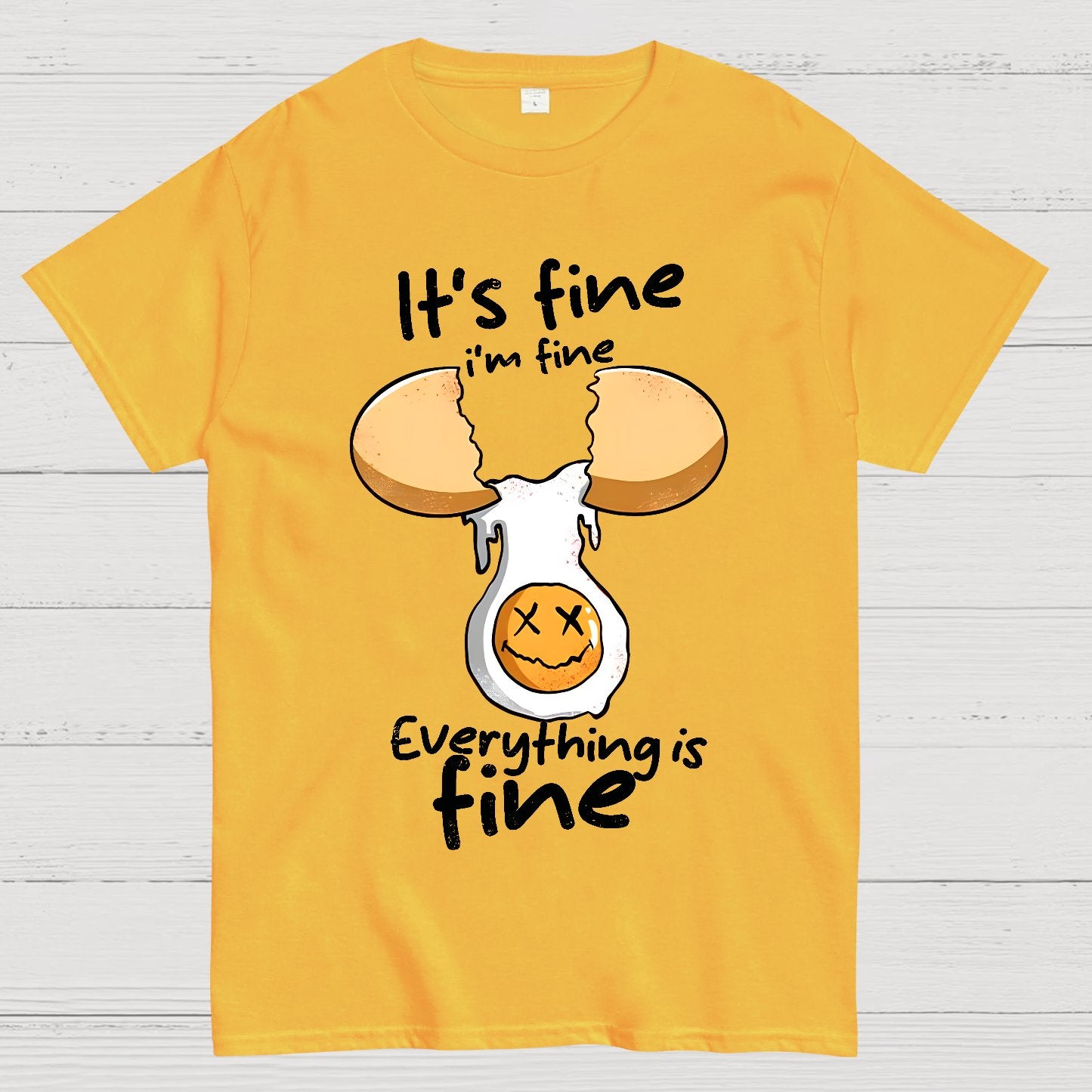 Everything is Fine I'm Fine Geek T-Shirt