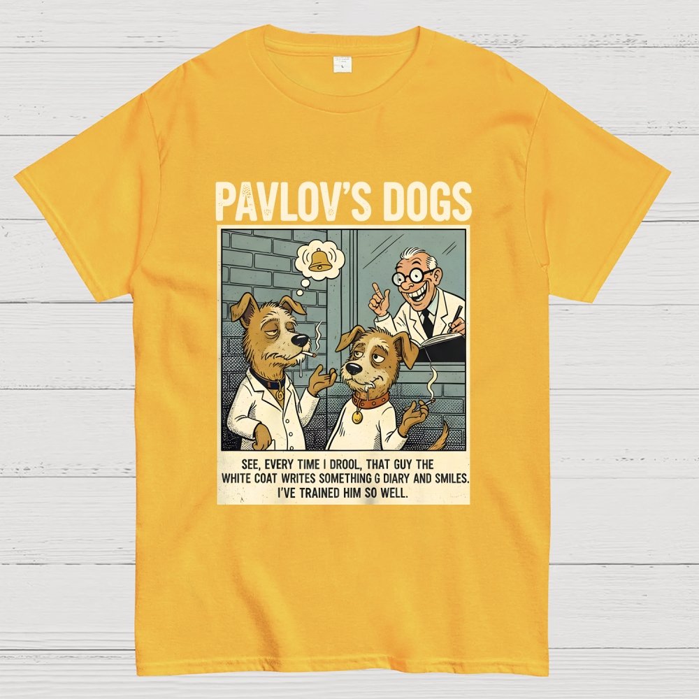 Pavlov's Dogs Art Print Geek T-Shirt