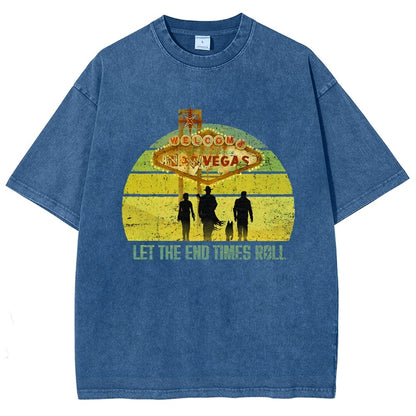 Let The End Times Roll Vintage Distressed T-shirt