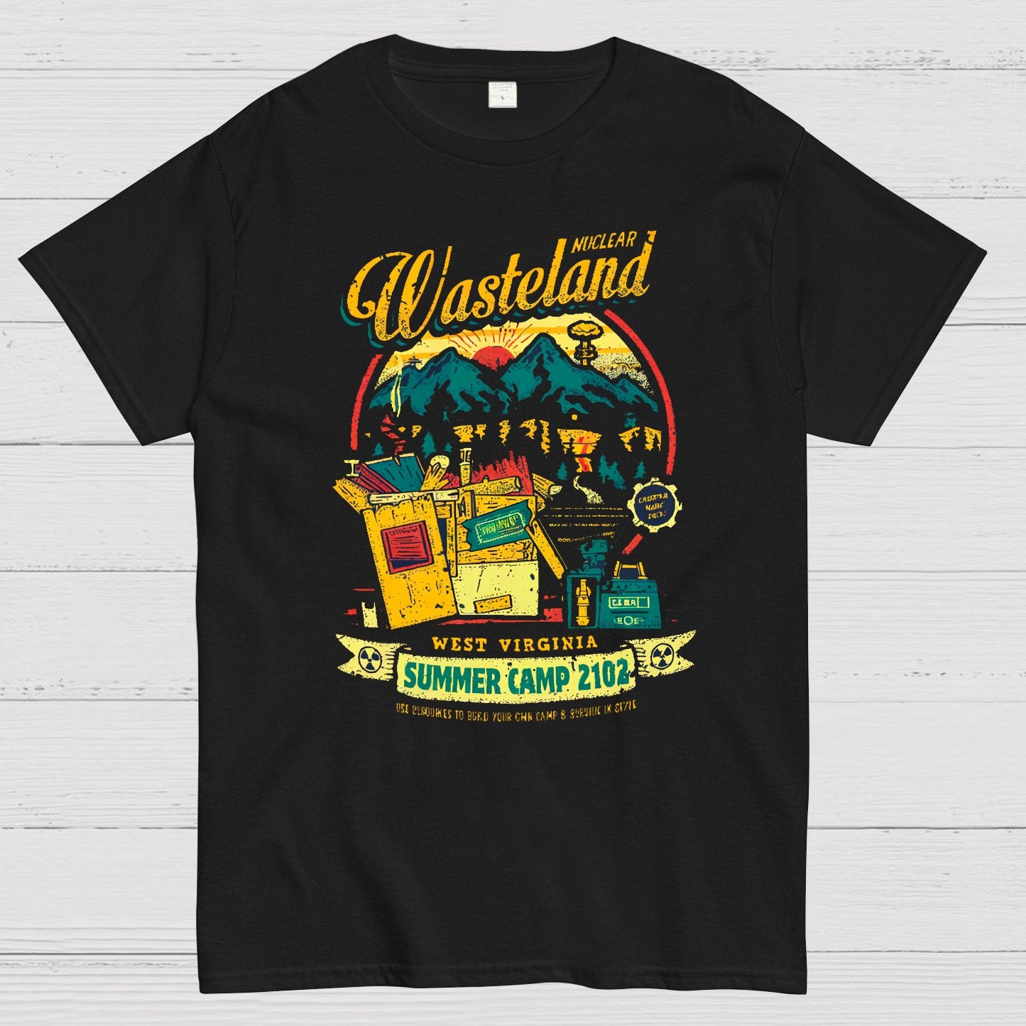 NUCLEAR SUMMER CAMP Nerdy T-Shirt