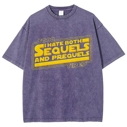 I Hate Sequels Vintage Distressed T-shirt