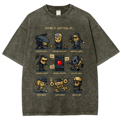 Dystopian Future Vintage Distressed T-shirt