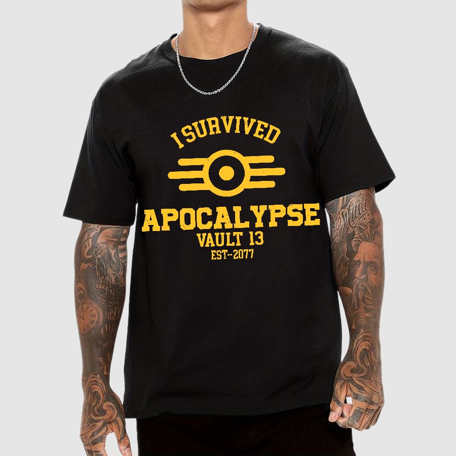 I Survived Apocalypse Geek T-Shirt