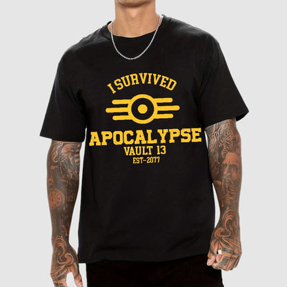 I Survived Apocalypse Geek T-Shirt