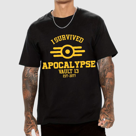 I Survived Apocalypse Geek T-Shirt