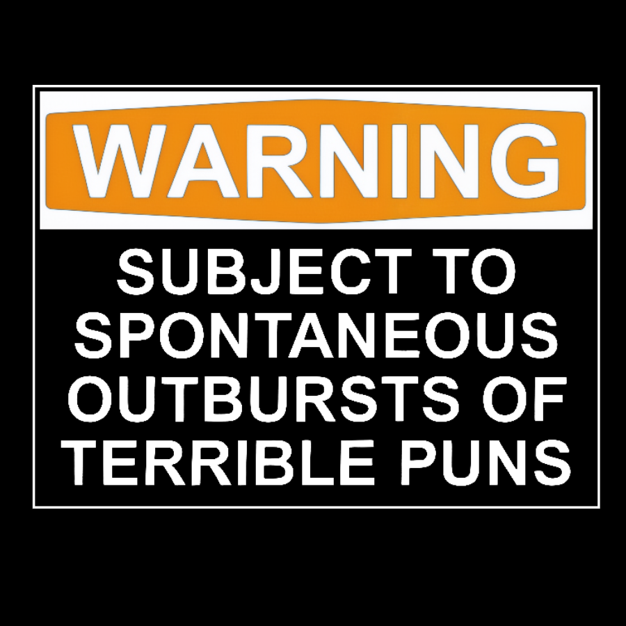 Warning - Terrible Puns! Vintage Distressed Washed Tank