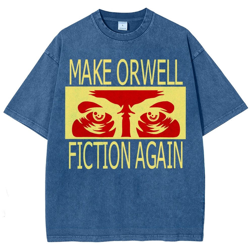 Make Orwell fiction again Vintage Distressed T-shirt