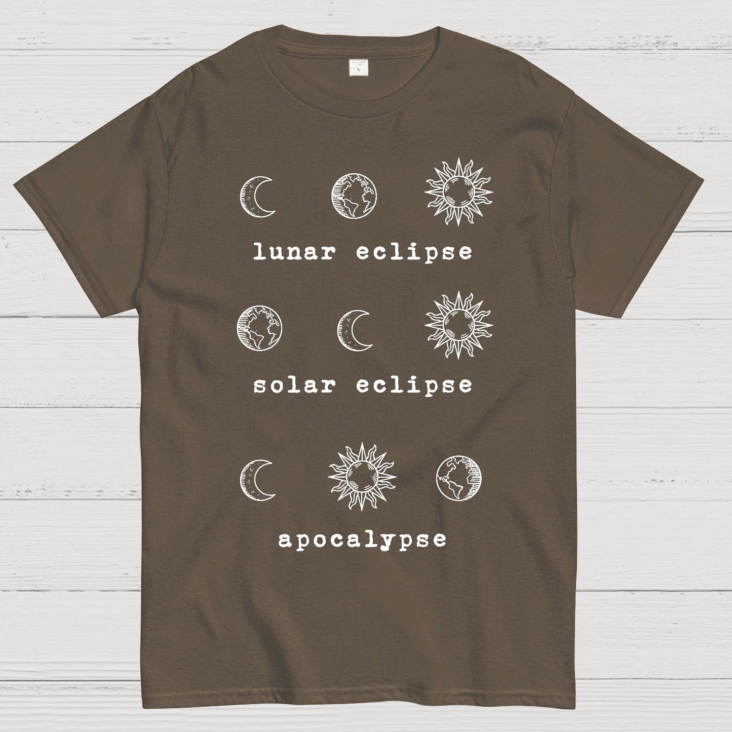 Lunar Eclipse Solar Eclipse Apocalypse Geek T-Shirt