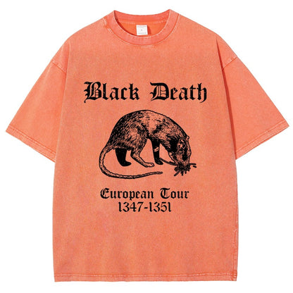 Black Death European Tour Vintage Distressed T-shirt