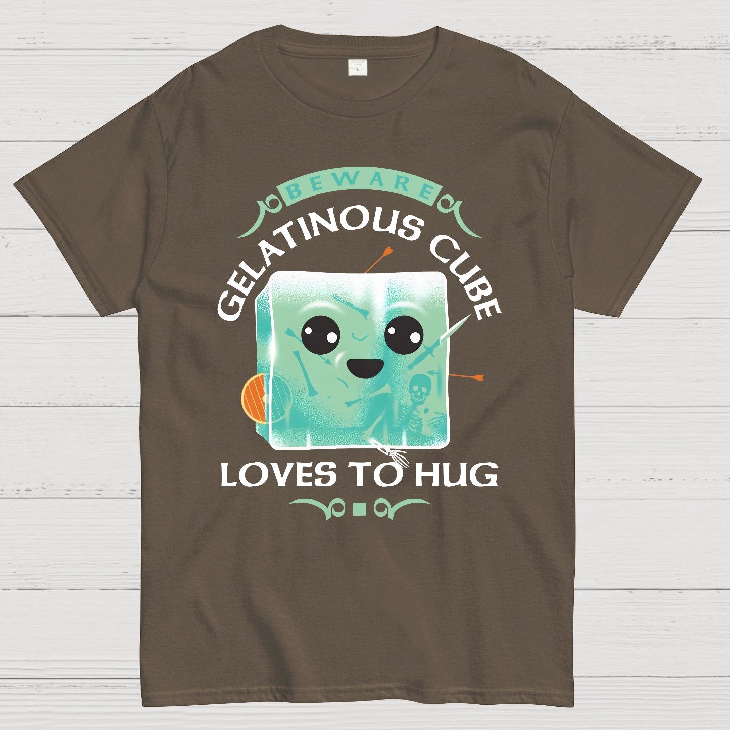 Gelatinous Cube Loves To Hug Geek T-Shirt