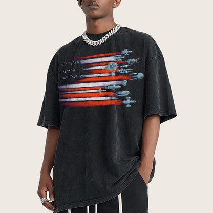Vintage Sci-Flyers Vintage Distressed T-shirt