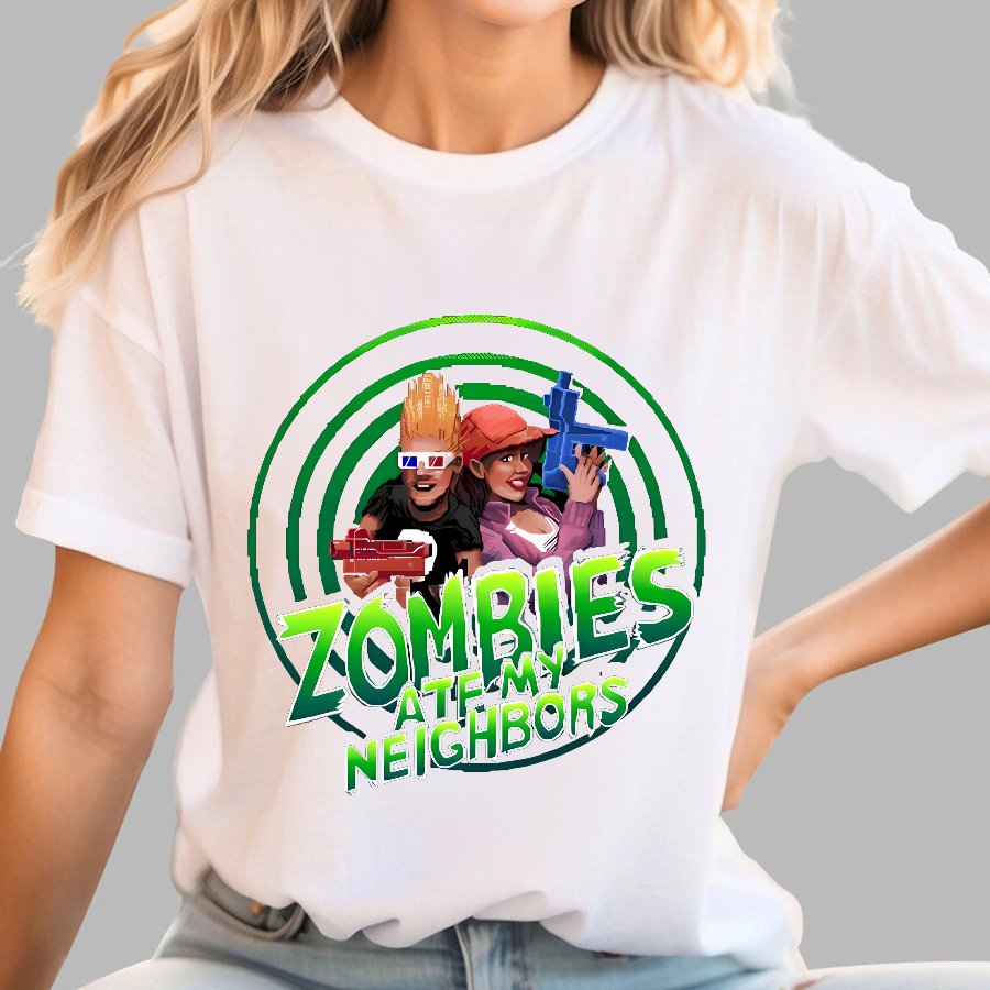 Zombie Are Me Neighbors Hunters Nerdy T-Shirt
