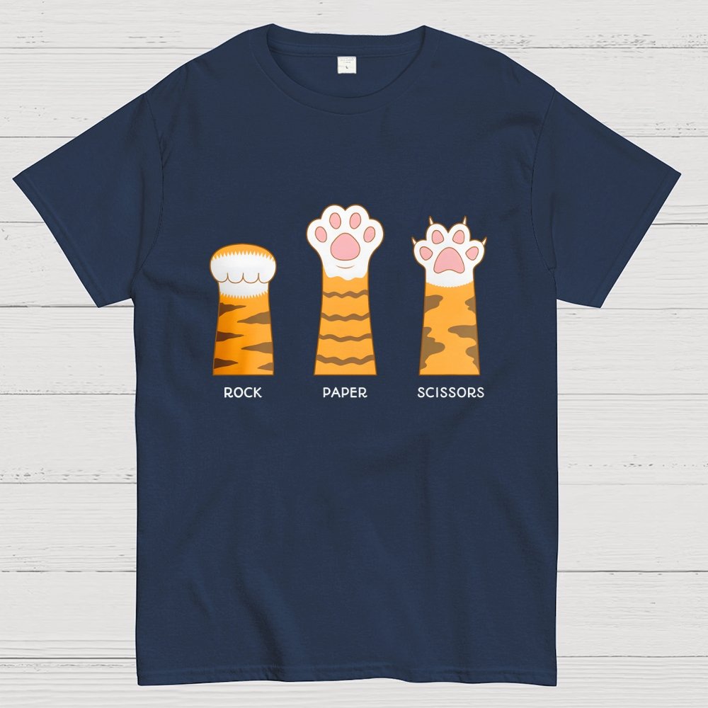 Rock Paper Scissors Purrfect Geek T-Shirt