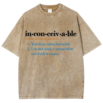 In-con-ceiv-a-ble Vintage Distressed T-shirt