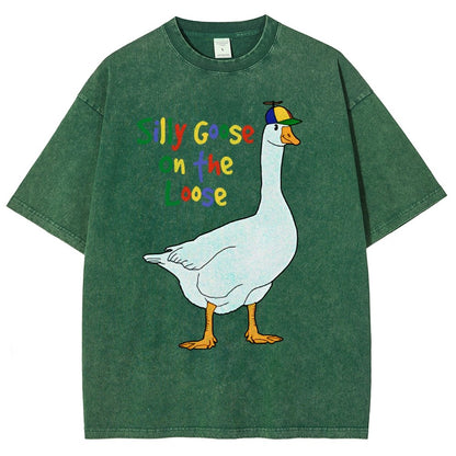 Silly Goose On The Loose Vintage Distressed T-shirt