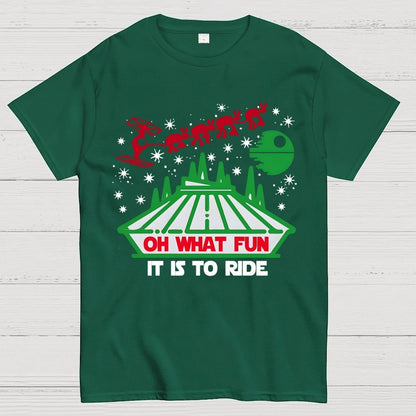 Oh What Fun It Is To Ride Christmas Geek T-Shirt