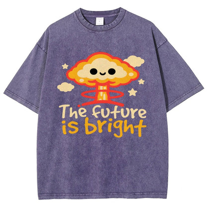 The Future Is Bright Vintage Distressed T-shirt