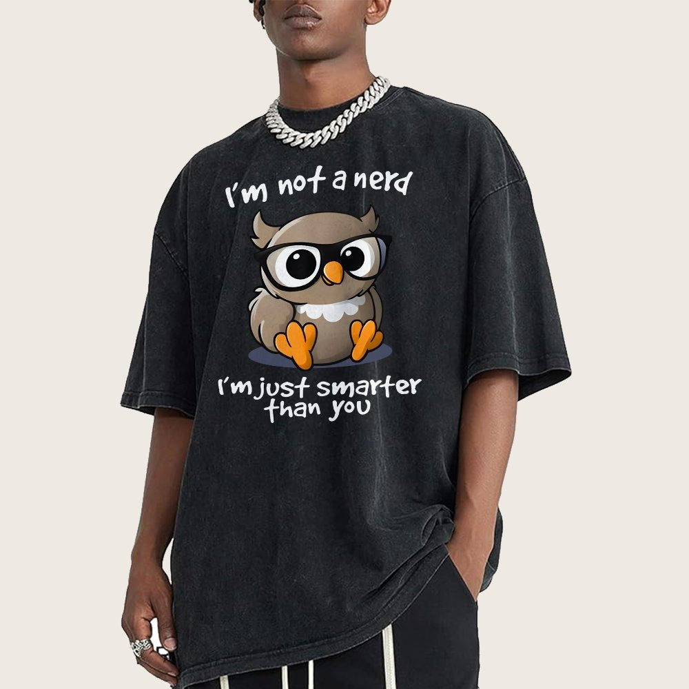 I’m Not A Nerd I’m Just Smarter Than You Vintage Distressed T-shirt
