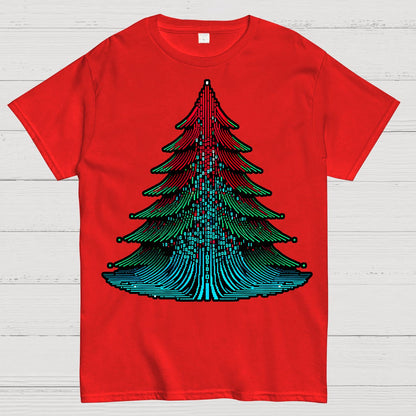Binary Christmas Tree Geek T-Shirt