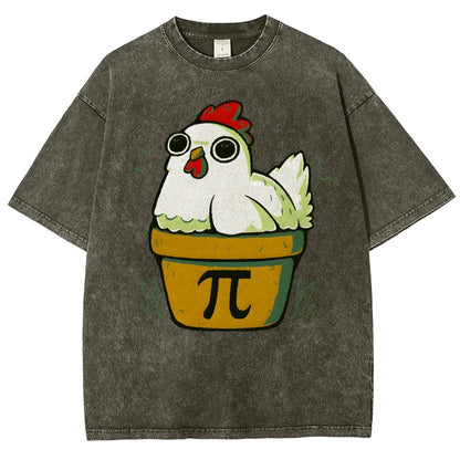 Chicken-Pot-Pie-Math Nerd Vintage Distressed T-shirt