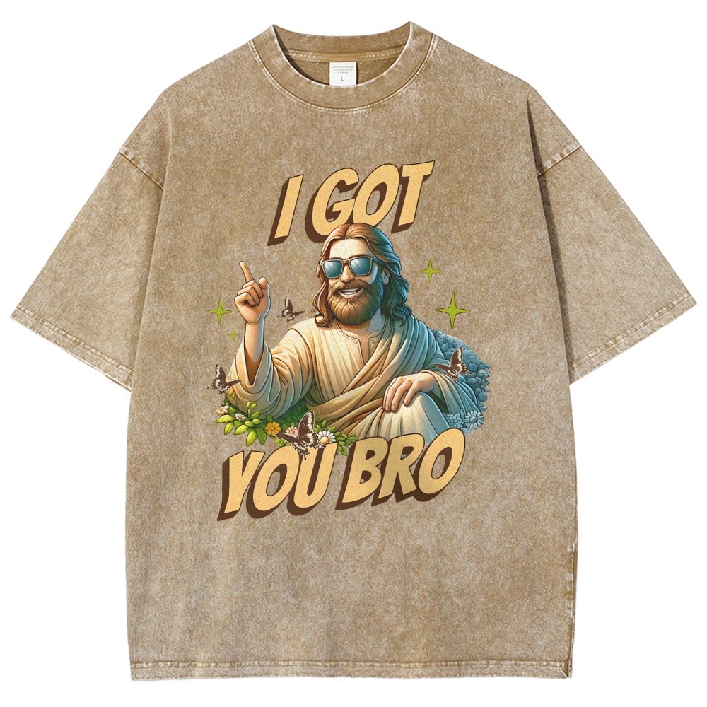 I Got You Bro , Funny Vintage Distressed T-shirt