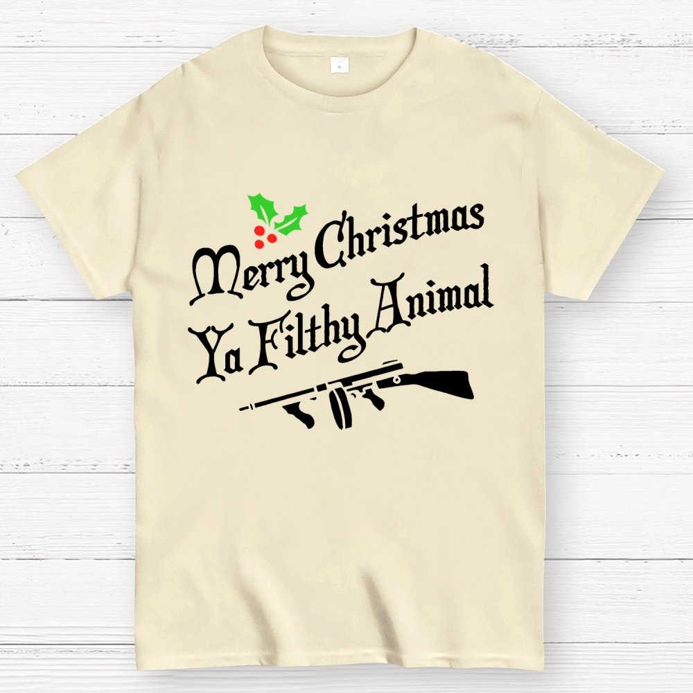 MERRY CHRISTMAS YA FILTHY ANIMAL Geek T-Shirt