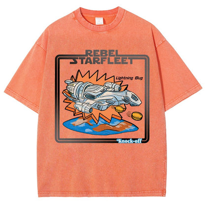 Lightning Bug Knock-off Spaceship Vintage Distressed T-shirt