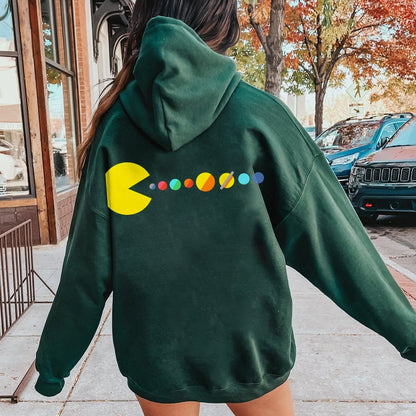 Mister Universe Printed Back Unisex Cotton Hoodie
