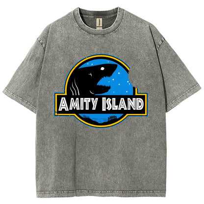 Seaside Town Vintage Distressed T-shirt