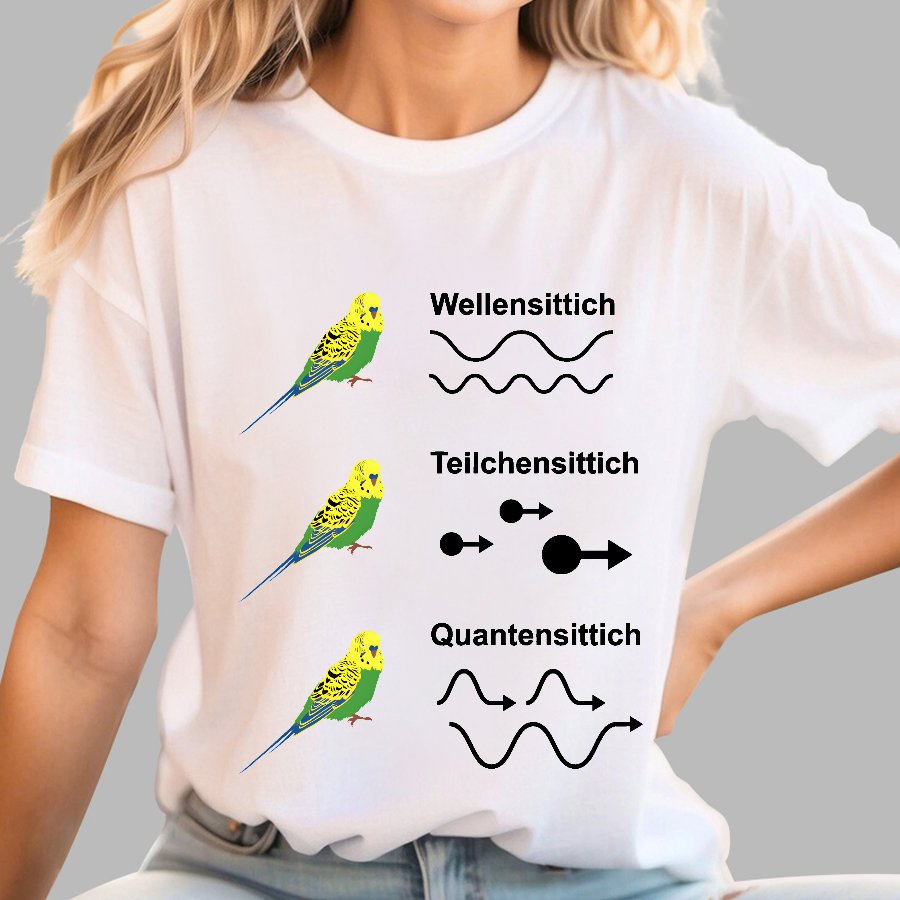 science Quantensittich Geek T-Shirt