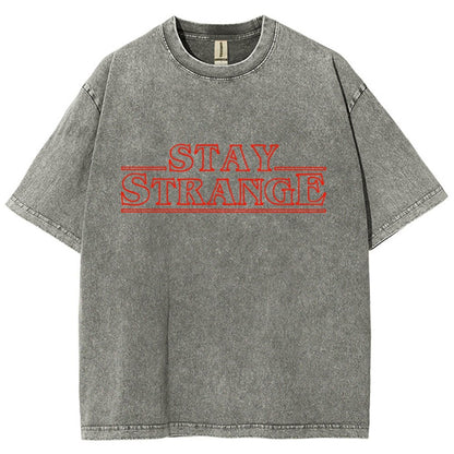 Stay Strange Vintage Distressed T-shirt