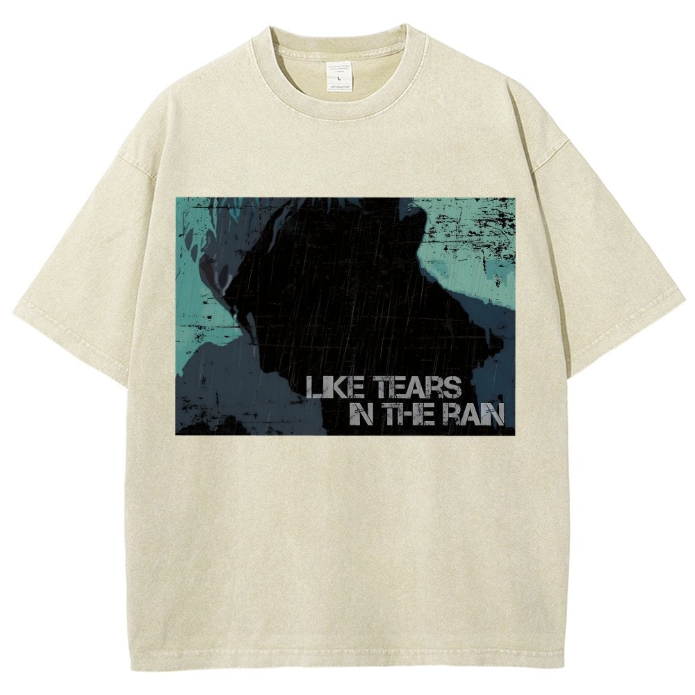 Like Tears In The Rain Vintage Distressed T-shirt