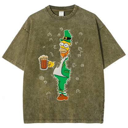 Into the Clovers-St. Patrick's Day Vintage Distressed T-shirt
