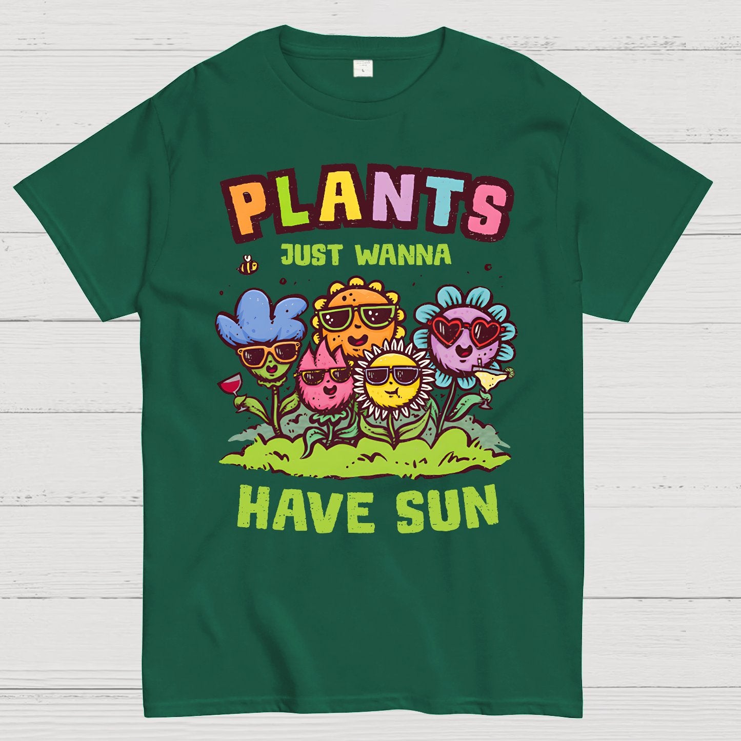Plants Just Wanna Have Sun Geek T-Shirt