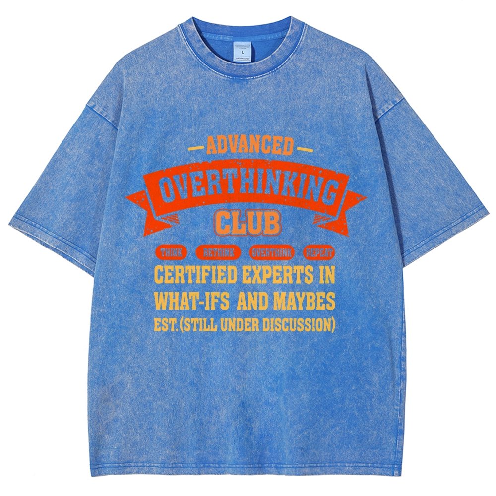 Overthinking Mode ON! Vintage Distressed T-shirt
